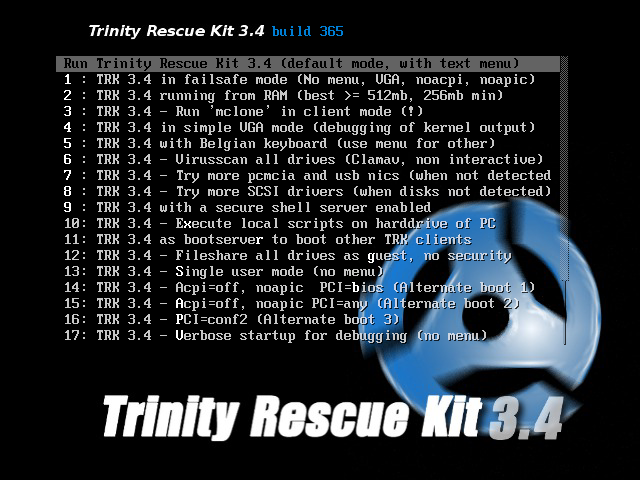Trinity Rescue Kit | for your computer -